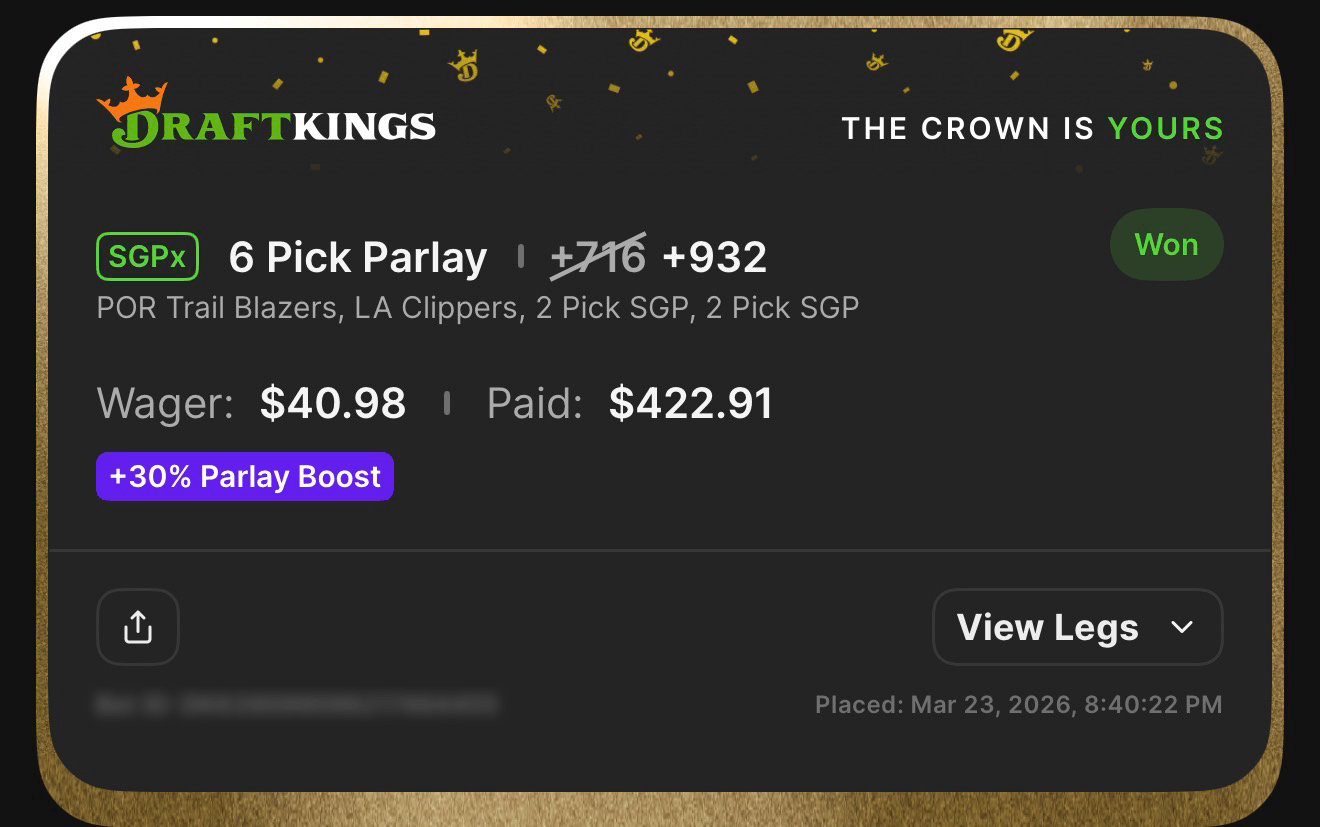 DAL Stars NHL moneyline — Won winning bet